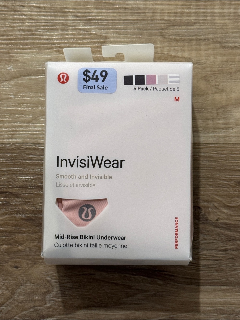 Lululemon InvisiWear Mid-Rise Bikini Underwear - Various Colors